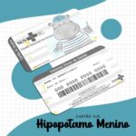 Cartão Sus Hipopótamo Menino - Arquivo Digital