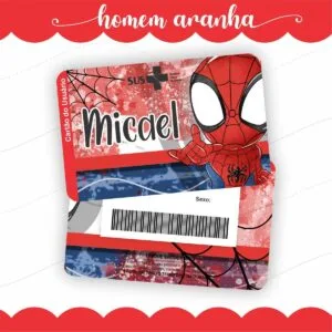 Cartão Sus Homem Aranha - Arquivo Digital