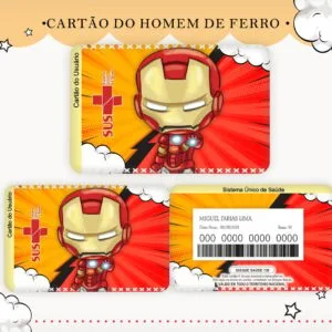 Cartão Sus Homem De Ferro - Arquivo Digital 14 Cartão Sus Homem De Ferro - Arquivo Digital