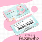 Duas artes digitais de cartões do SUS, um com ilustração de passarinho.