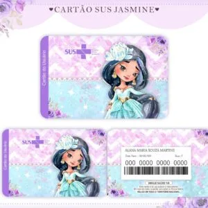 Cartão Sus Jasmine Editável - Arquivo Digital 7 Cartao Sus Jasmine Editavel Arquivo Digital