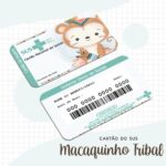 Cartão Sus Macaco Tribal - Arquivo Digital