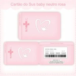 Cartão Sus Neutro Rosa - Arquivo Digital 30 cartao sus neutro rosa arquivo digital