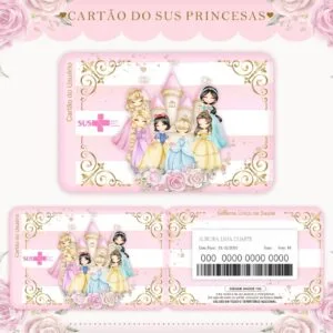 Cartão Sus Princesas - Arquivo Digital 20 Cartão Sus Princesas - Arquivo Digital