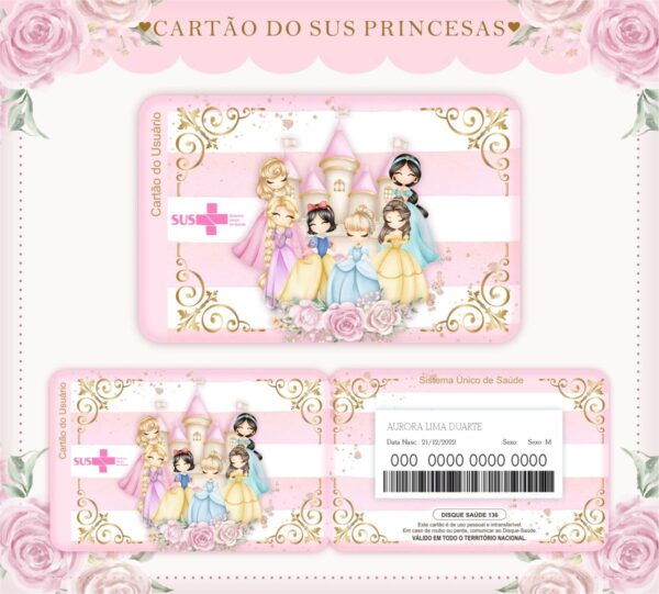 Cartão Sus Princesas - Arquivo Digital