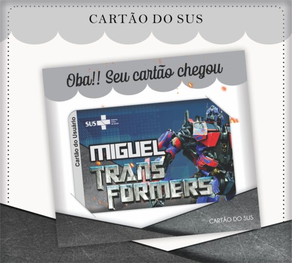 Cartão Sus Transformes - Arquivo Digital