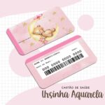 Cartão Sus Ursinho Aquarela - Arquivo Digital