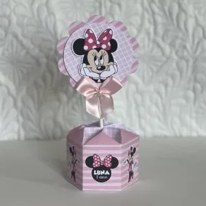 Centro de Mesa Minnie Rosa - Arquivo Digital 19 Centro de Mesa Minnie Rosa - Arquivo Digital