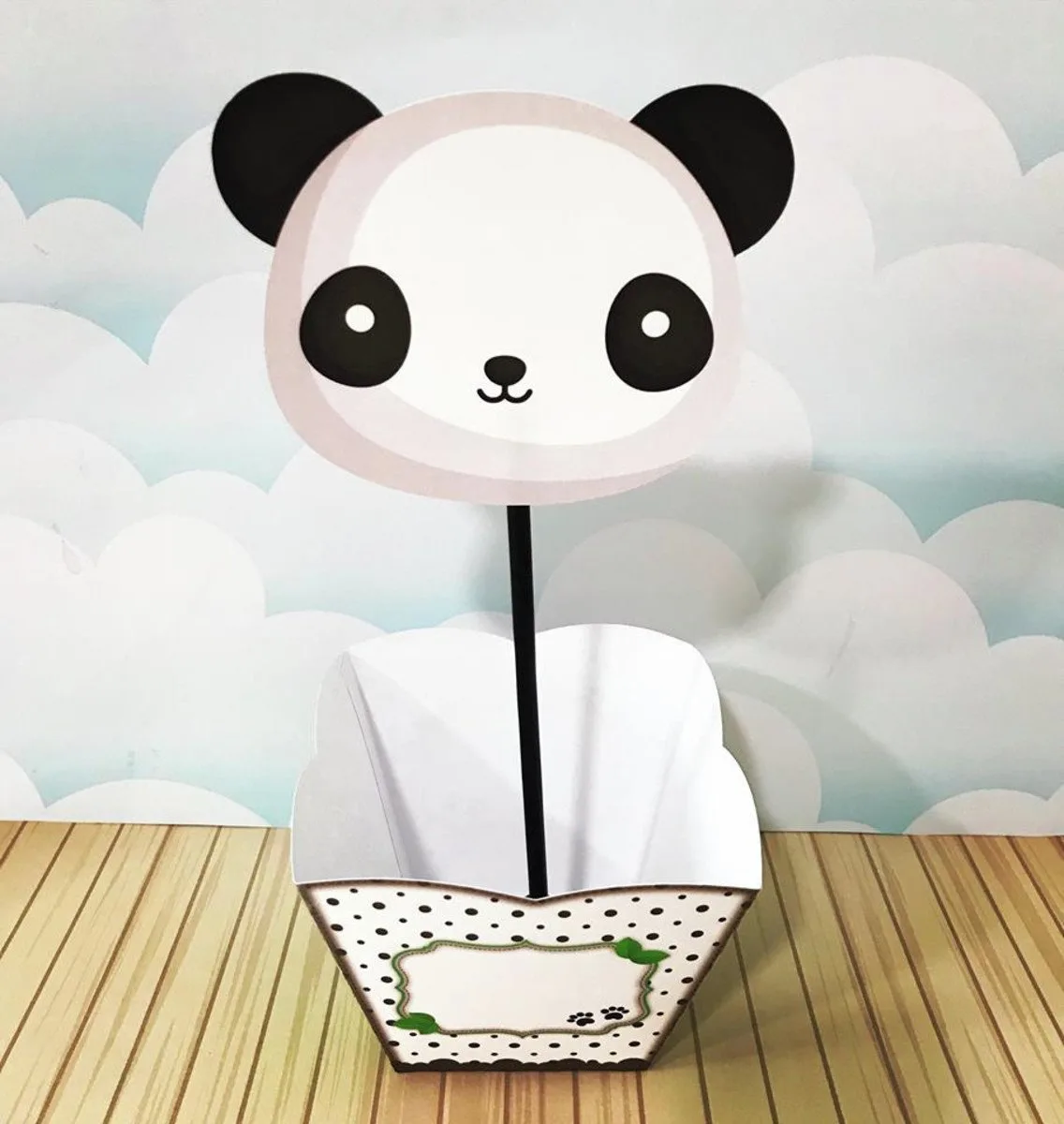 Centro De Mesa Panda Menino - Arquivo Digital 1 Centro De Mesa Panda Menino - Arquivo Digital