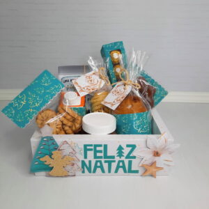 cesta natalina verde arquivo de corte em pdf e studio