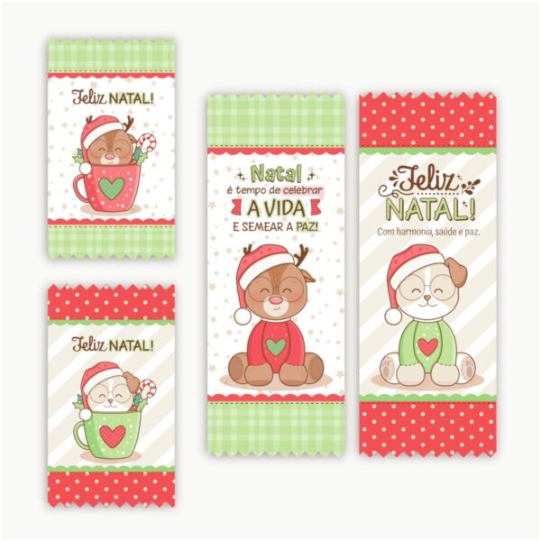 Chocolates Barra 90g e Kitkat Natal - Arquivo Digital
