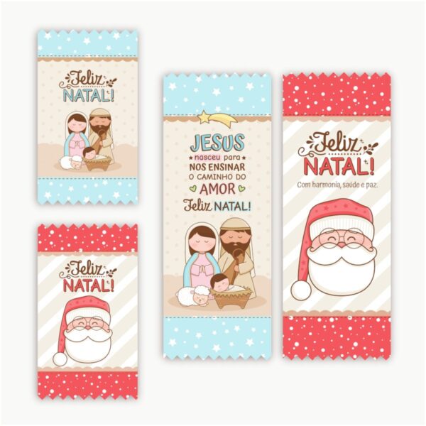 Chocolates Barra 90g e Kitkat Natal - Arquivo Digital