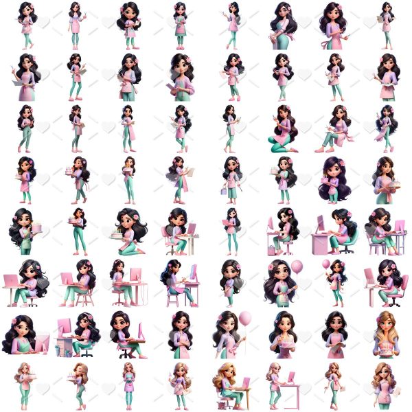 Cliparts Artesa Empreendedora Png Imagens Bonequinha Fofa 2