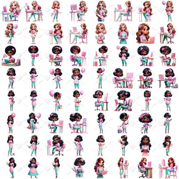 Cliparts Artesa Empreendedora Png Imagens Bonequinha Fofa 3