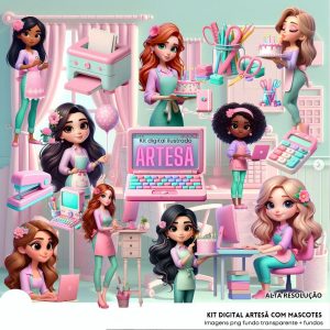 Cliparts Artesa Empreendedora Png Imagens Bonequinha Fofa 4