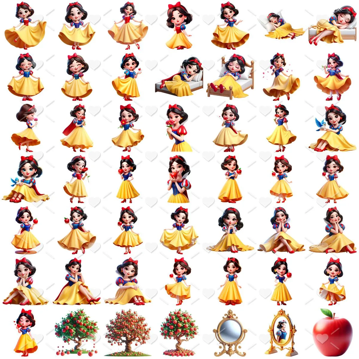 Cliparts Branca de Neve e Os Sete Anões Png Imagens Baby 3D 3 Cliparts Branca de Neve e Os Sete Anões Png Imagens Baby 3D