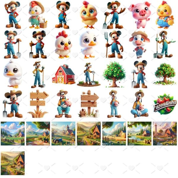 Cliparts Fazendinha Do Mickey E Sua Turma Png Imagens Cute