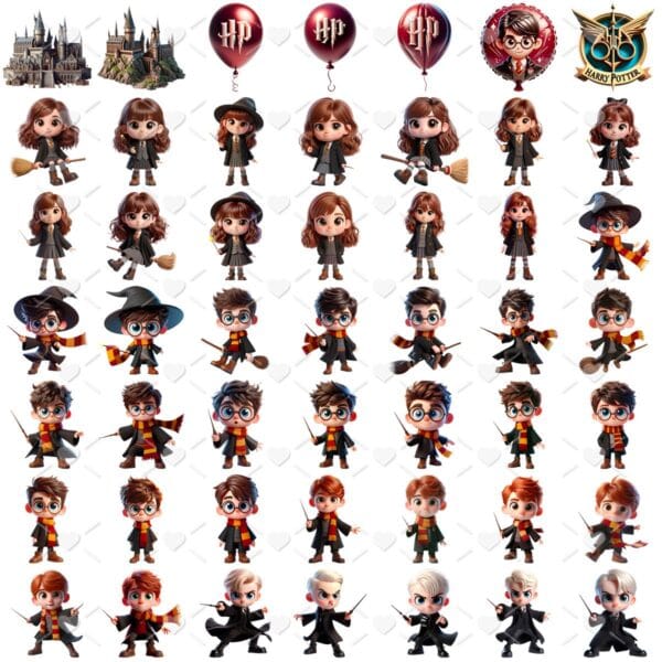 Cliparts Harry Potter Png Imagens Baby 3D Cute