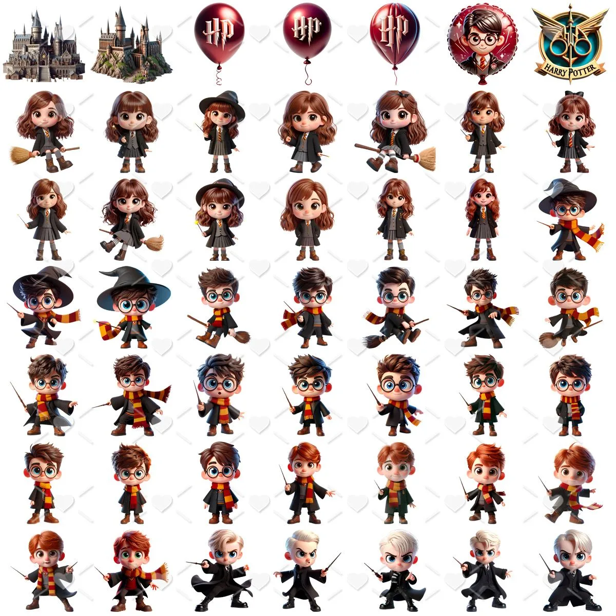 Cliparts Harry Potter Png Imagens Baby 3D Cute 2 Cliparts Harry Potter Png Imagens Baby 3D Cute