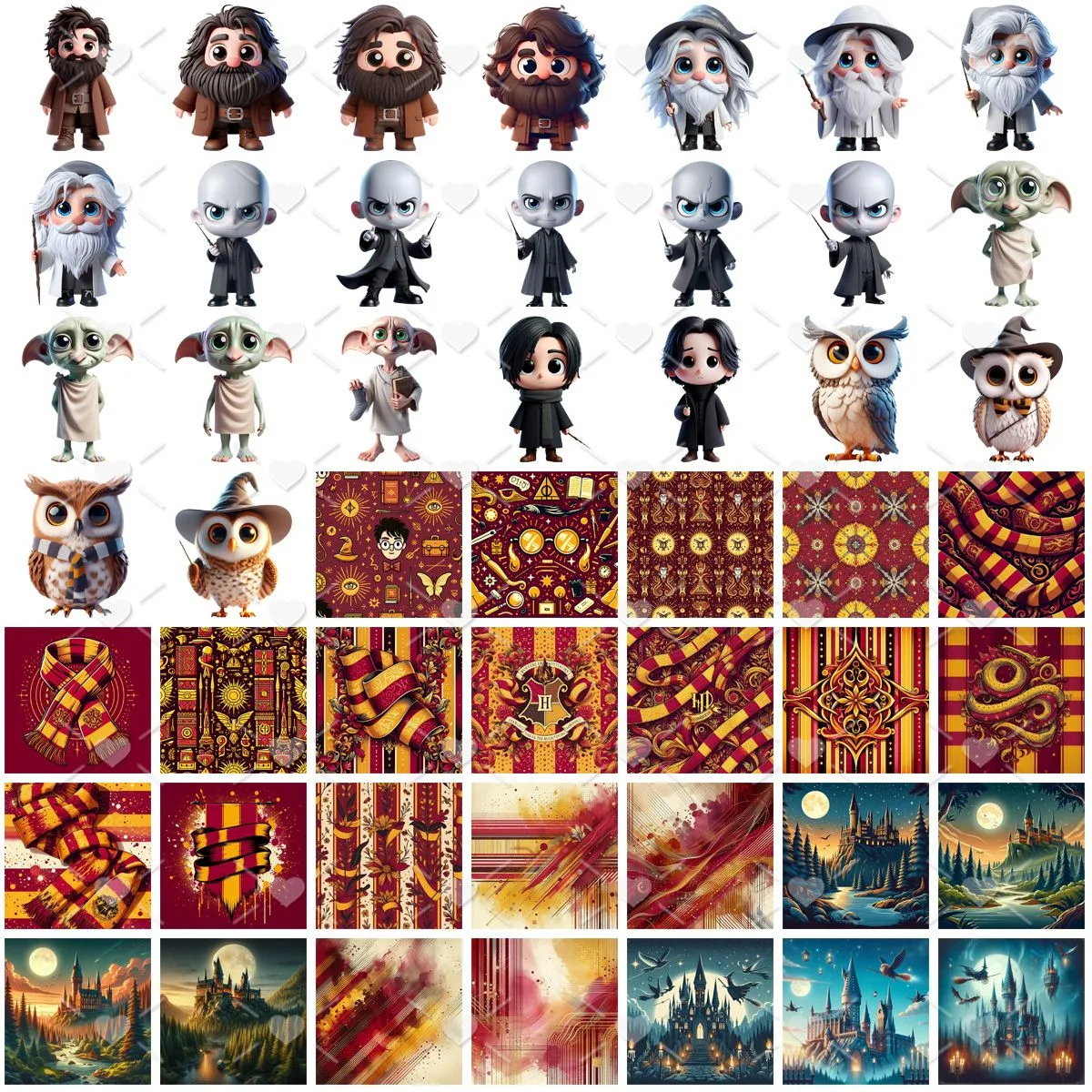 Cliparts Harry Potter Png Imagens Baby 3D Cute 3 Cliparts Harry Potter Png Imagens Baby 3D Cute