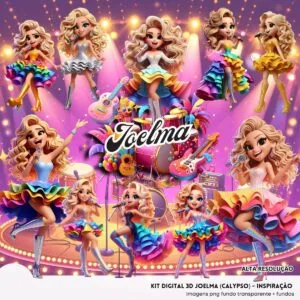 Cliparts Joelma Calypso Png Imagens 3D Cute Menina