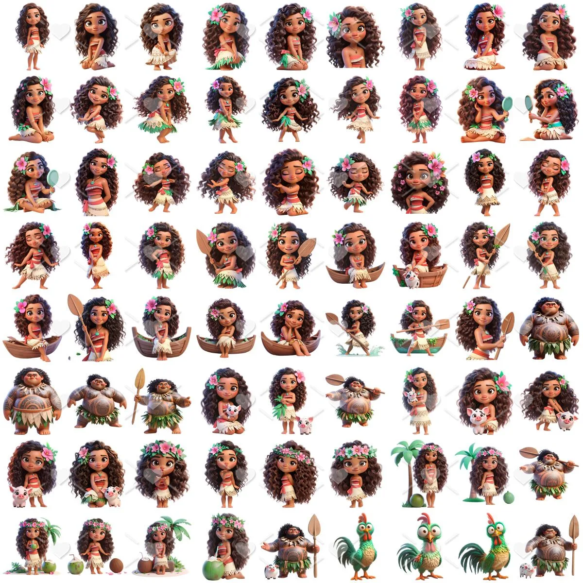 Cliparts Moana Imagens Png 3D Cute Baby 2 Cliparts Moana Imagens Png 3D Cute Baby