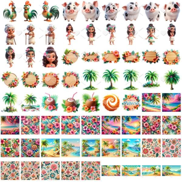 Cliparts Moana Imagens Png 3D Cute Baby