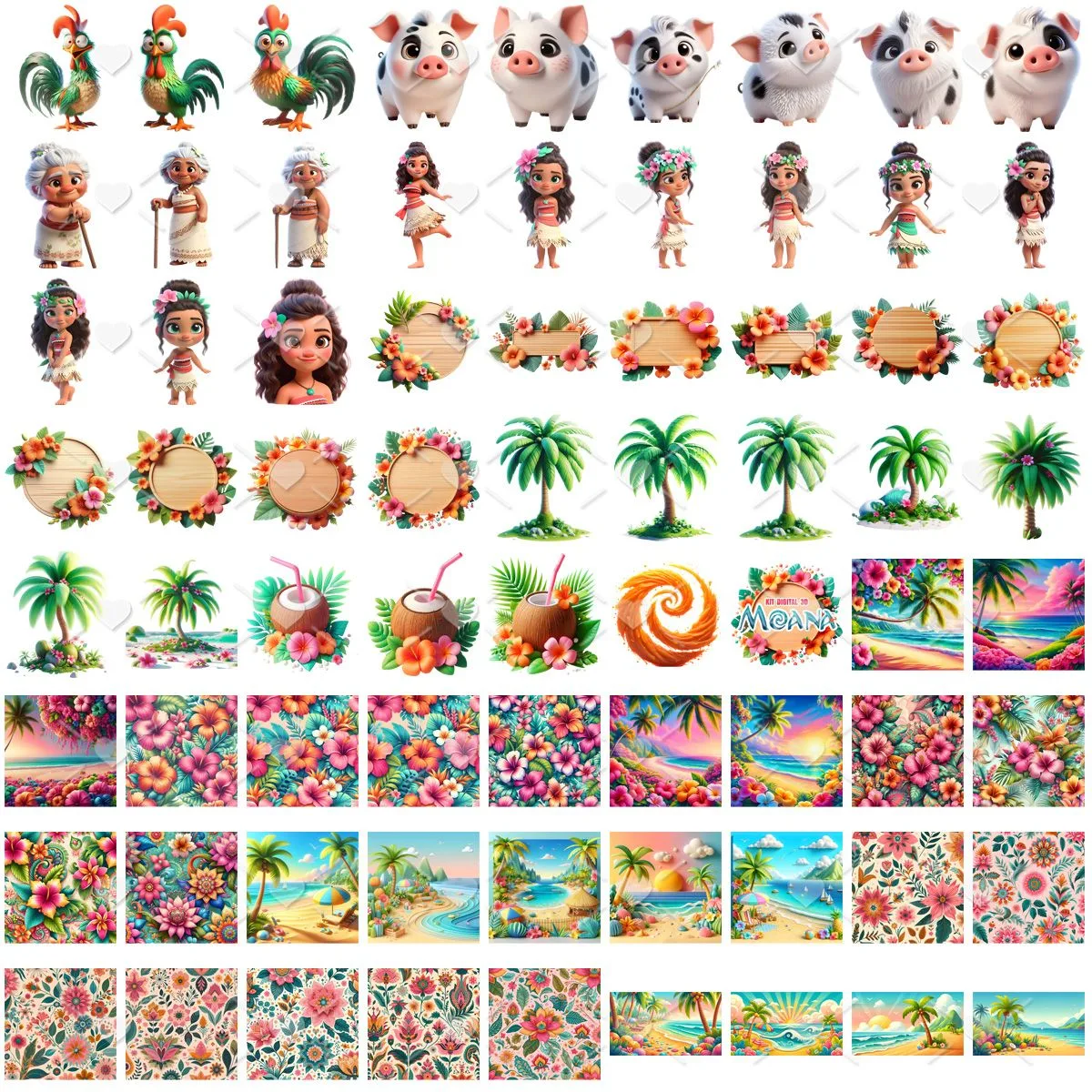 Cliparts Moana Imagens Png 3D Cute Baby 3 Cliparts Moana Imagens Png 3D Cute Baby