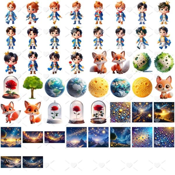 Cliparts O Pequeno Príncipe Png Imagens Baby 3D Mascotinho