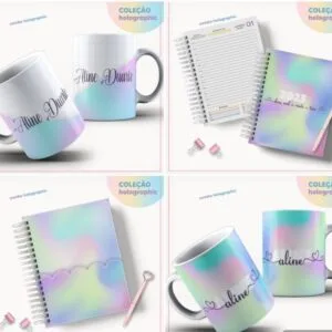 colecao agendas holographic datada 2023 arquivo digital