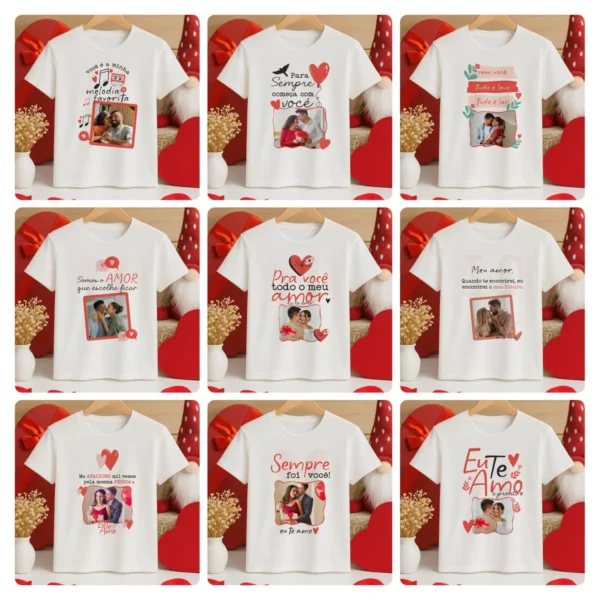 Coleção Amor Eterno: Artes para Camisas e Canecas