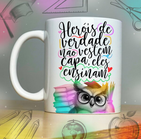 Coleção Artes para Sublimação Caneca Prof - Arquivo Digital