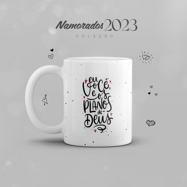 Coleção Dia dos Namorados 2023 Estampas Canecas Frases Amor