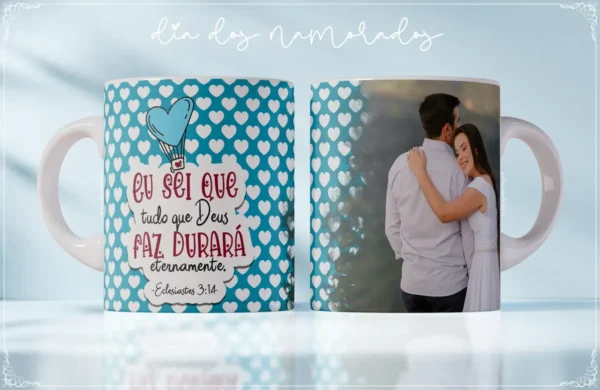 Coleção Dia dos Namorados Gospel: Arte para Sublimação