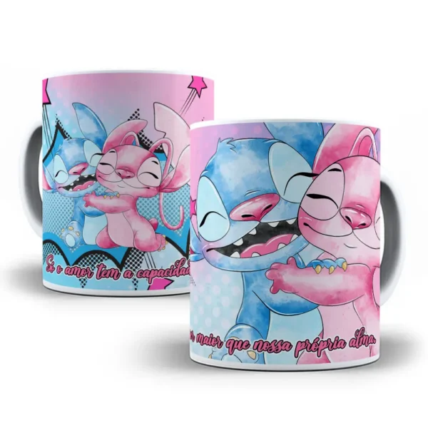 Coleção Dia dos Namorados Stitch - Artes para Sublimação