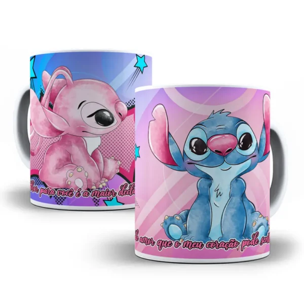Coleção Dia dos Namorados Stitch - Artes para Sublimação