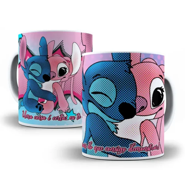 Coleção Dia dos Namorados Stitch - Artes para Sublimação