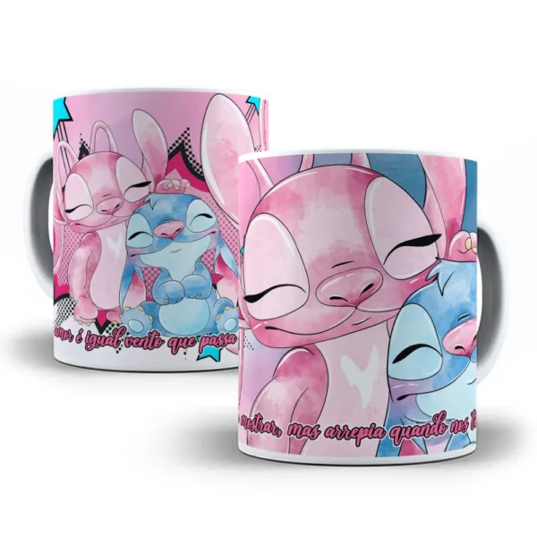Coleção Dia dos Namorados Stitch - Artes para Sublimação