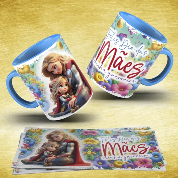 Coleção Digital Dia das Mães - Canecas Heróinas