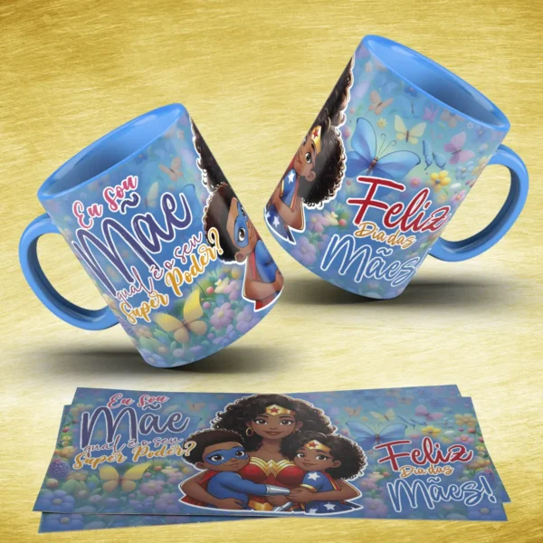 Coleção Digital Dia das Mães - Canecas Heróinas