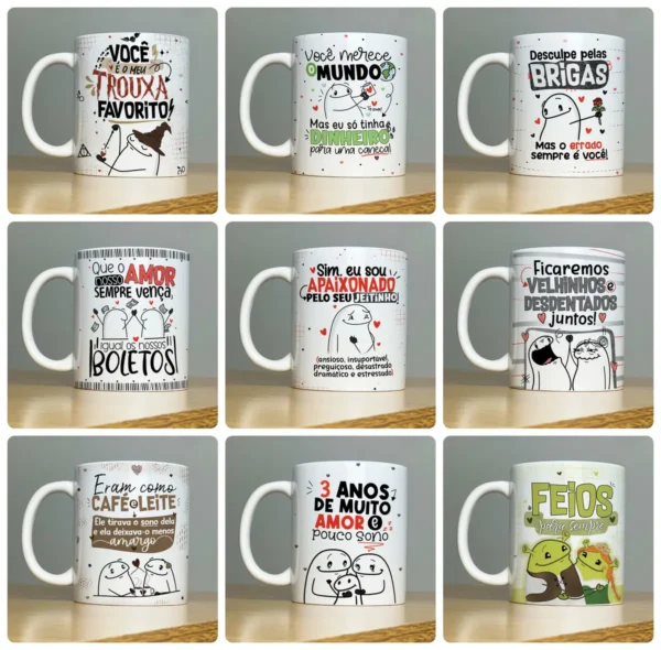 Coleção Exclusiva de Arte para Caneca Flork - Celebre o Amor