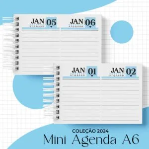 Coleção Mini Agenda A6 - Arquivo Digital 12 Coleção Mini Agenda A6 - Arquivo Digital