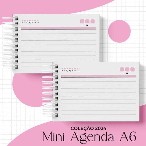 Coleção Mini Agenda A6 - Arquivo Digital