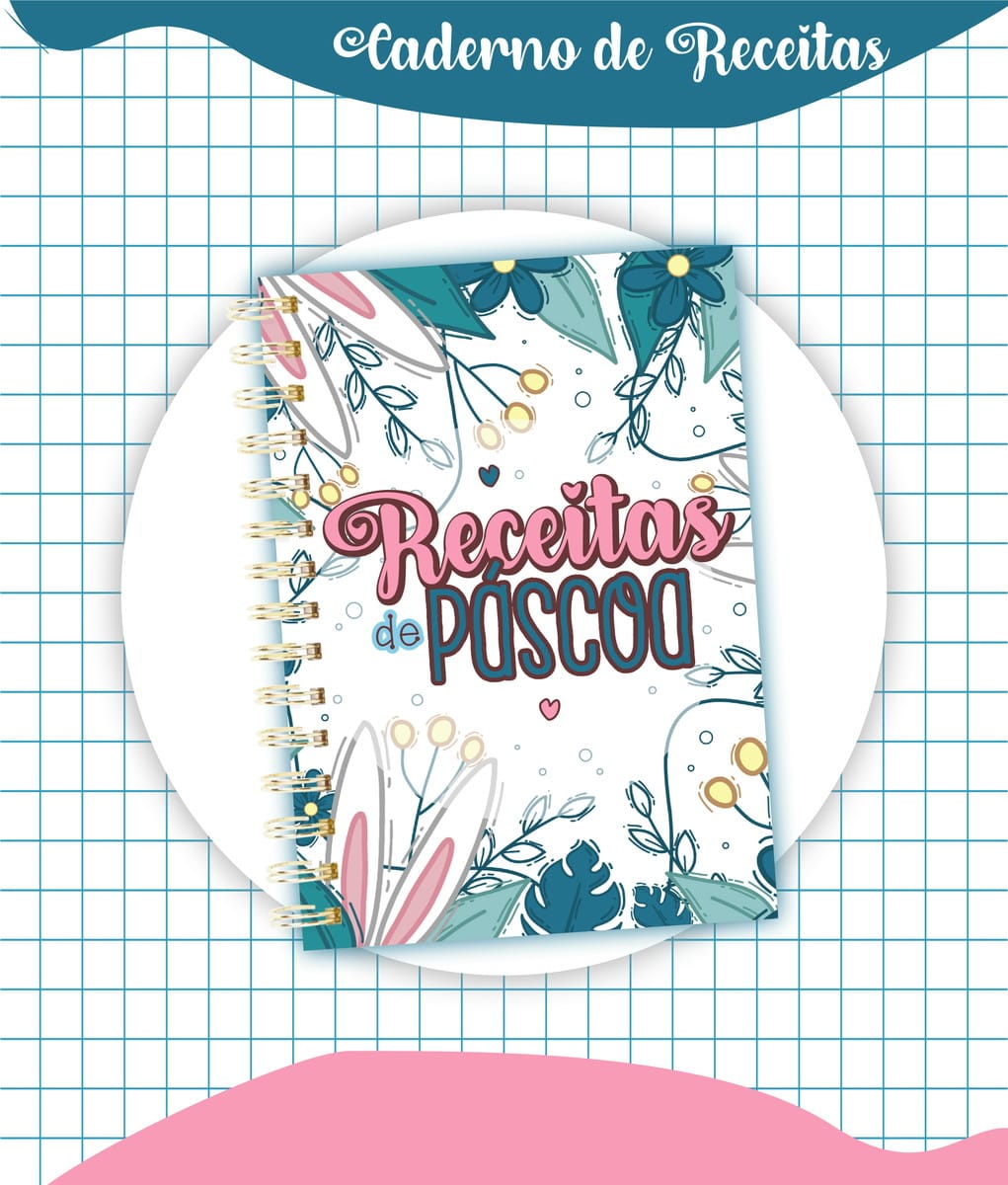 Kit Digital Receitas de Páscoa com Capas e Miolo em PDF 3 Kit Digital Receitas de Páscoa com Capas e Miolo em PDF - Imagem 3