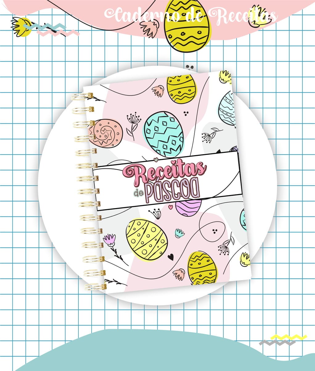 Kit Digital Receitas de Páscoa com Capas e Miolo em PDF 4 Kit Digital Receitas de Páscoa com Capas e Miolo em PDF - Imagem 4