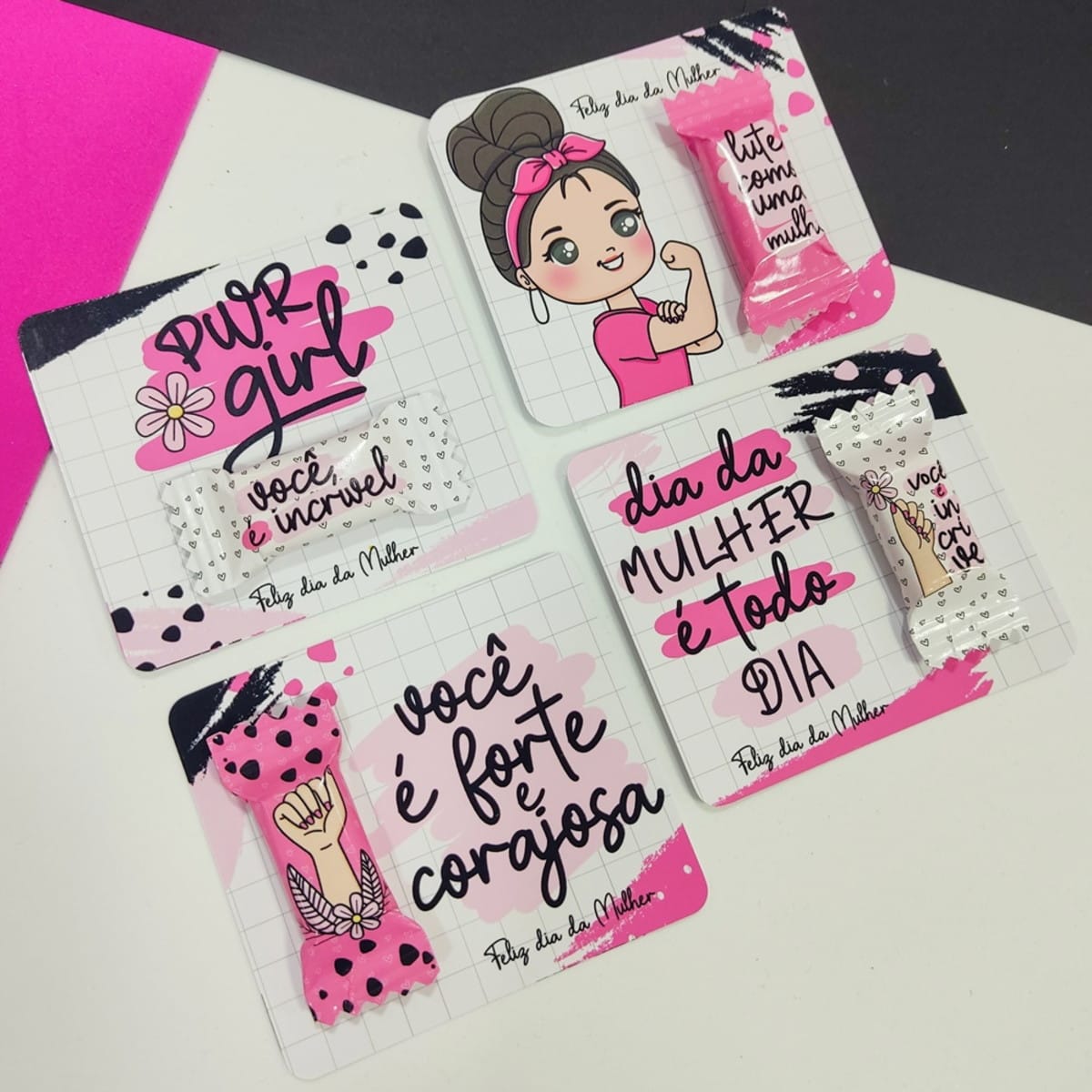 Kit Digital Dia da Mulher com Artes para Lembrancinhas 4 Kit Digital Dia da Mulher com Artes para Lembrancinhas - Imagem 4