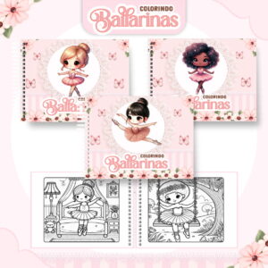 colorindo book bailarinas arquivo digital