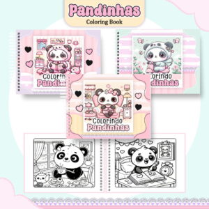 Colorindo Book Pandinhas Arquivo Digital