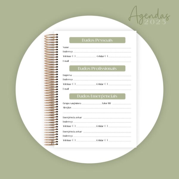 Combo Agendas 2025 Monogramas - Arquivo Digital