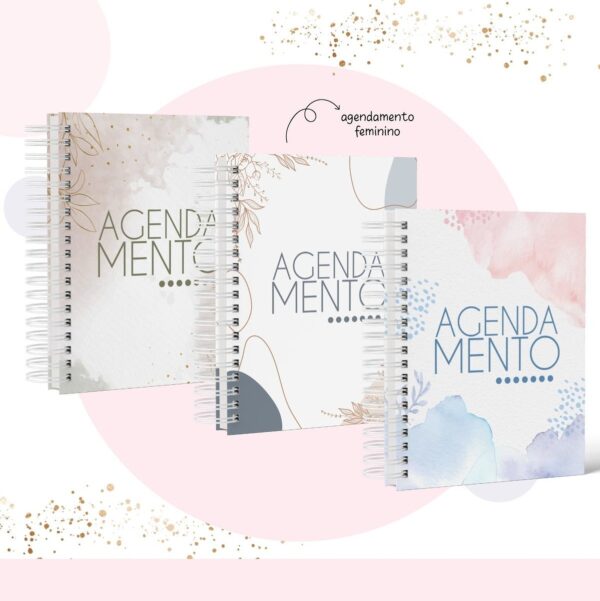 Combo Agendas Agendamentos Fem e Masc - Arquivo Digital